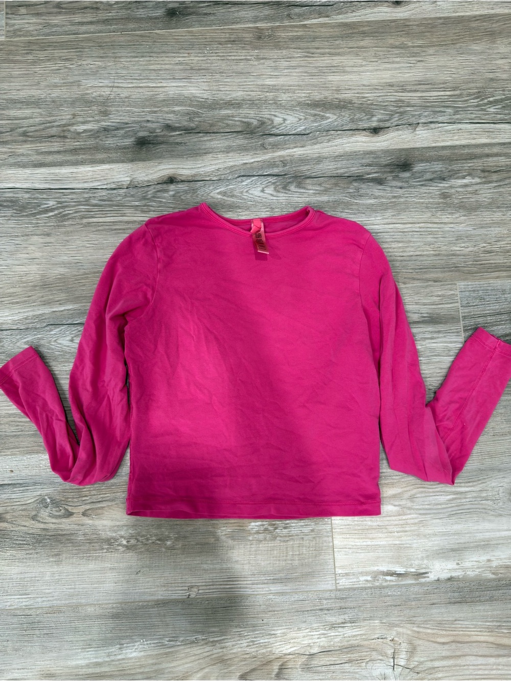 SKIMS Pink Long Sleeve Top